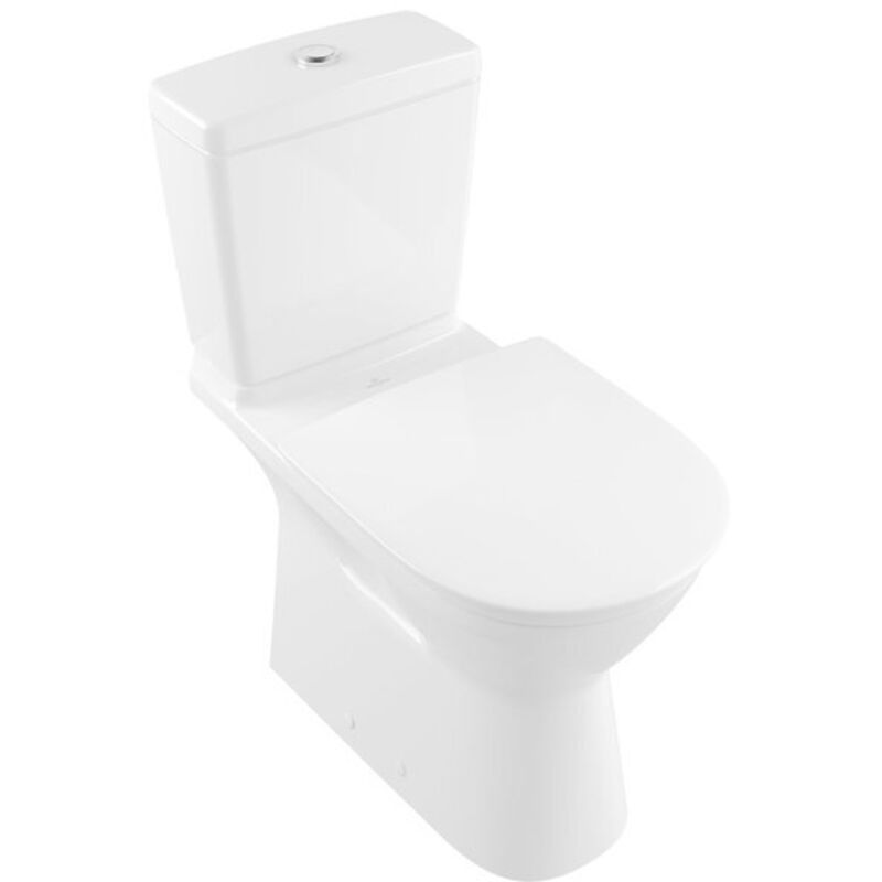 Cuvette O.novo Vita 360 x 710 mm, DirectFlush, modèle sur pied, sortie horizontale, sortie verticale possible avec coude vario, En porcelaine