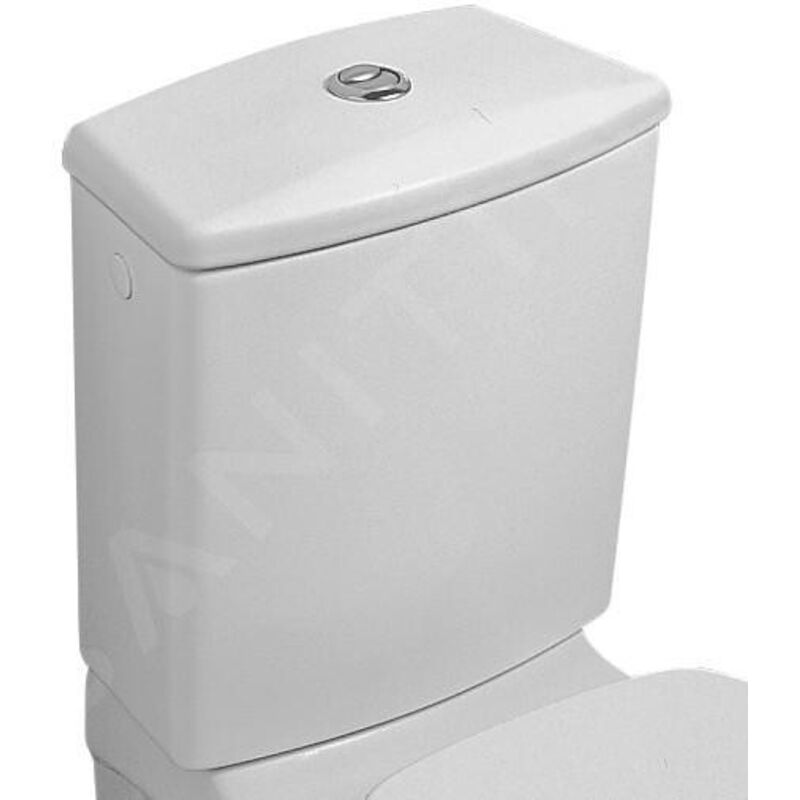 Villeroy&boch - Accessoires, mécanisme à touche DualFlush, chromé, alimentation latérale ou arrière, En porcelaine sanitaire Blanc