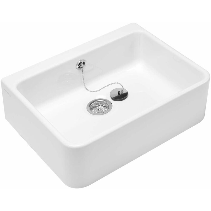 Villeroy&boch - O.novo - Évier en céramique pour plan de travail, 595x500 mm, CeramicPlus, blanc alpin 632200R1
