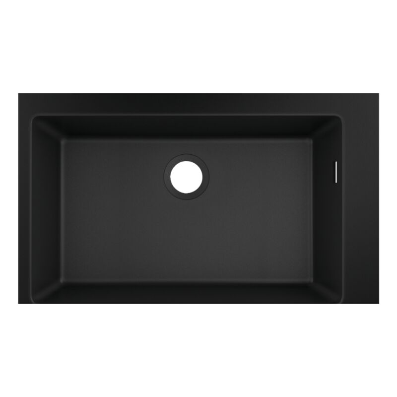 Hansgrohe - Evier à encastrer 1 bac S51 660 sans vidage noir graphite