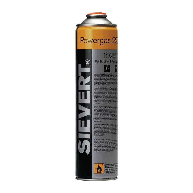 Cartouche vissable Powergas 2204 336 g 600 ml 1925 degr. c sievert