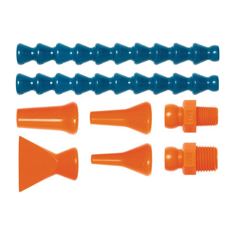 Kit tuyaux pour lubrifiant réfrigérant taille 1/4 po. 8 pièces Loc-line