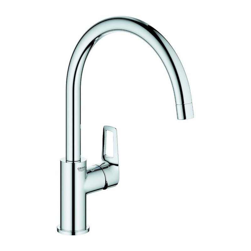 Mitigeur d'évier eh BauEdge chrome bec haut Grohe