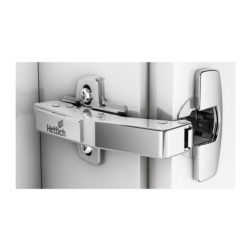 Charnière coudée Sensys W90 th 52 fournie, à visser, nickelée hettich