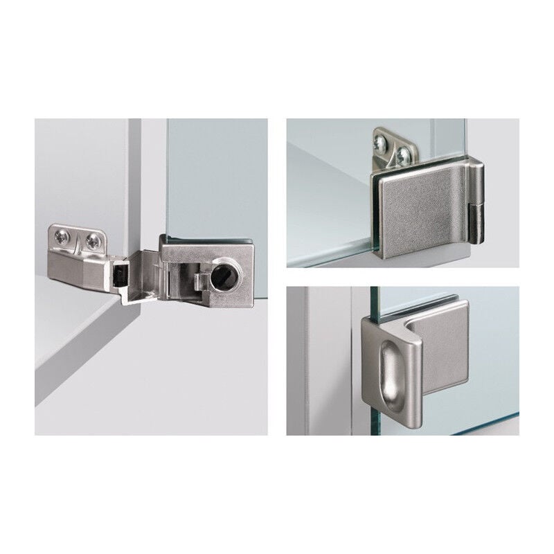 Charnière pour porte vitrée ET 5160 nickelée.ma Type de charnière ici HETTICH