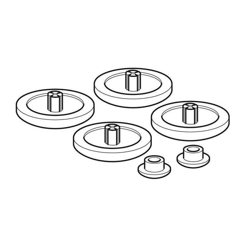 Geberit - Tampon de housse de siège pour sièges de toilette