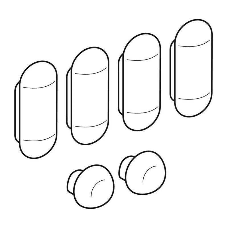 Geberit - Tampon de housse de siège pour 573010 572030 et 573070