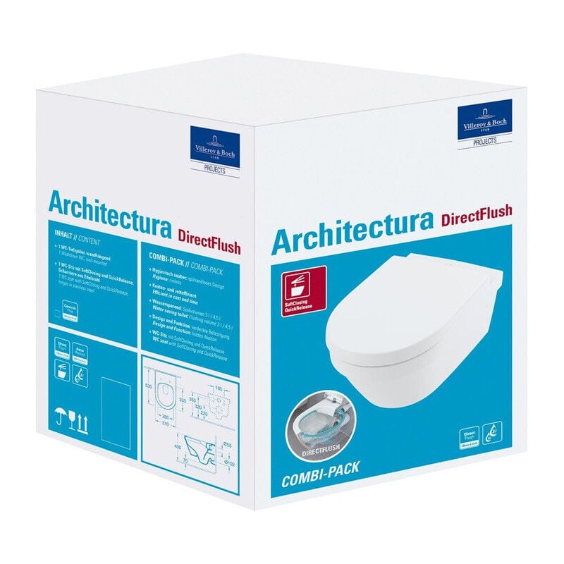 Villeroy&boch - Combi-Pack architectura DirectFlush blanc