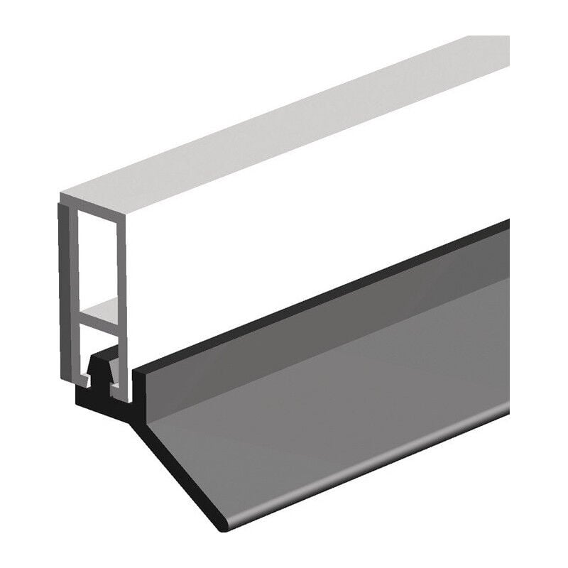 Rail d'étanchéité pts-ul-zk longueur 2100 mm largeur 6 mm autocollant en plastique blanc large lèvre en pvc souple ellen