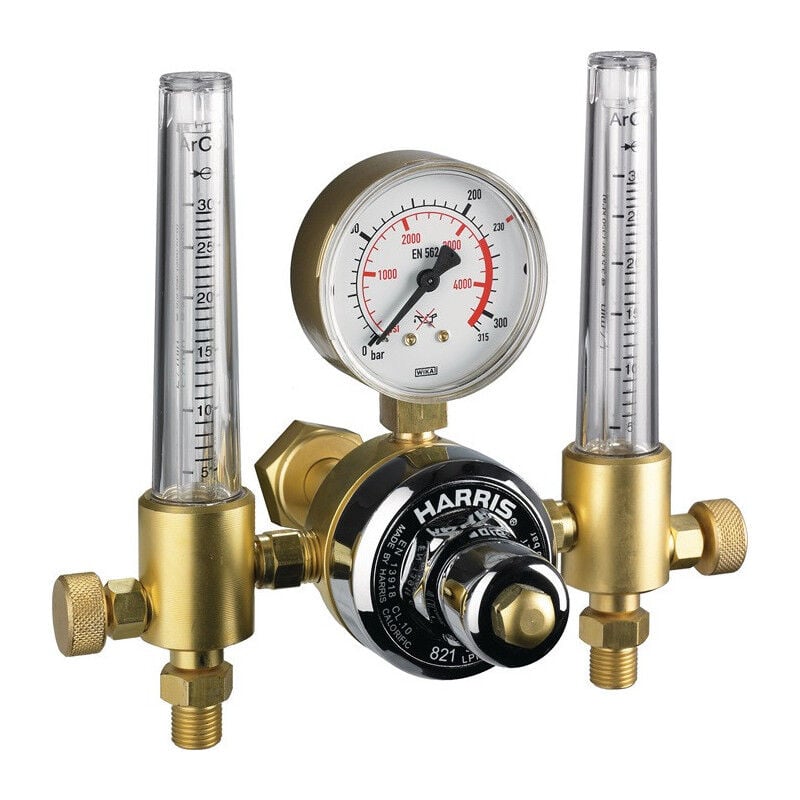 Détendeur pour bouteilles 821-F Argon/CO2 200 bar 30 l/min W 21,8 x 1/14 po. RH HARRIS