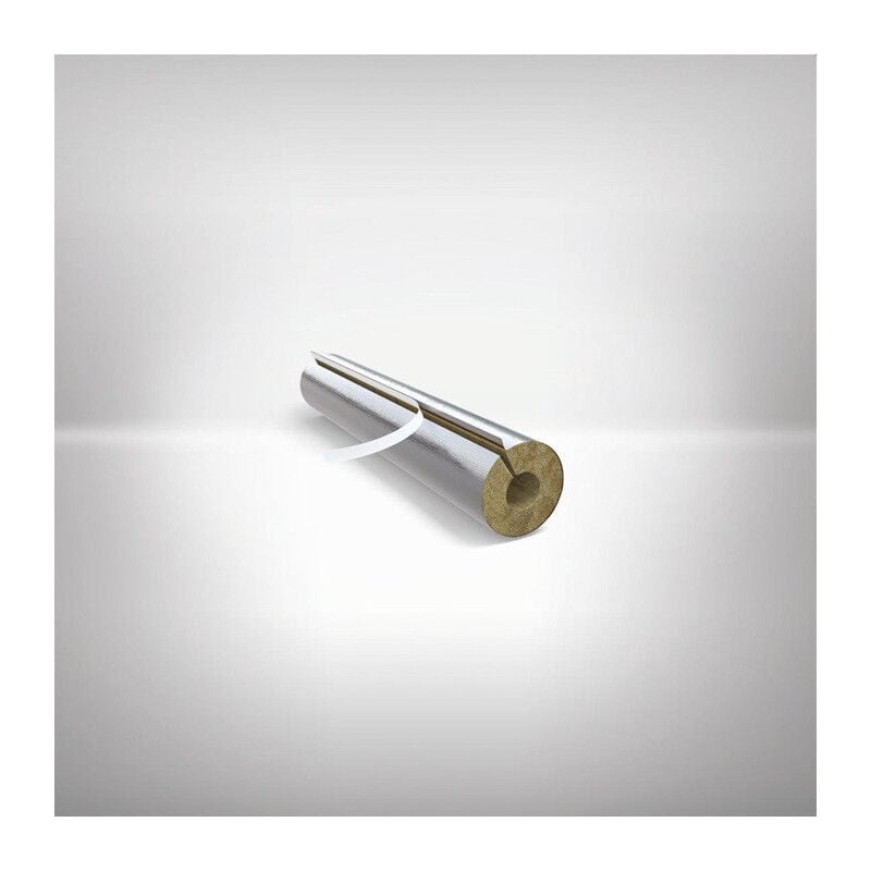 Coque de tuyau en laine de roche , laminé en aluminium dsd 22mm 18/17.2mm (Par 42)