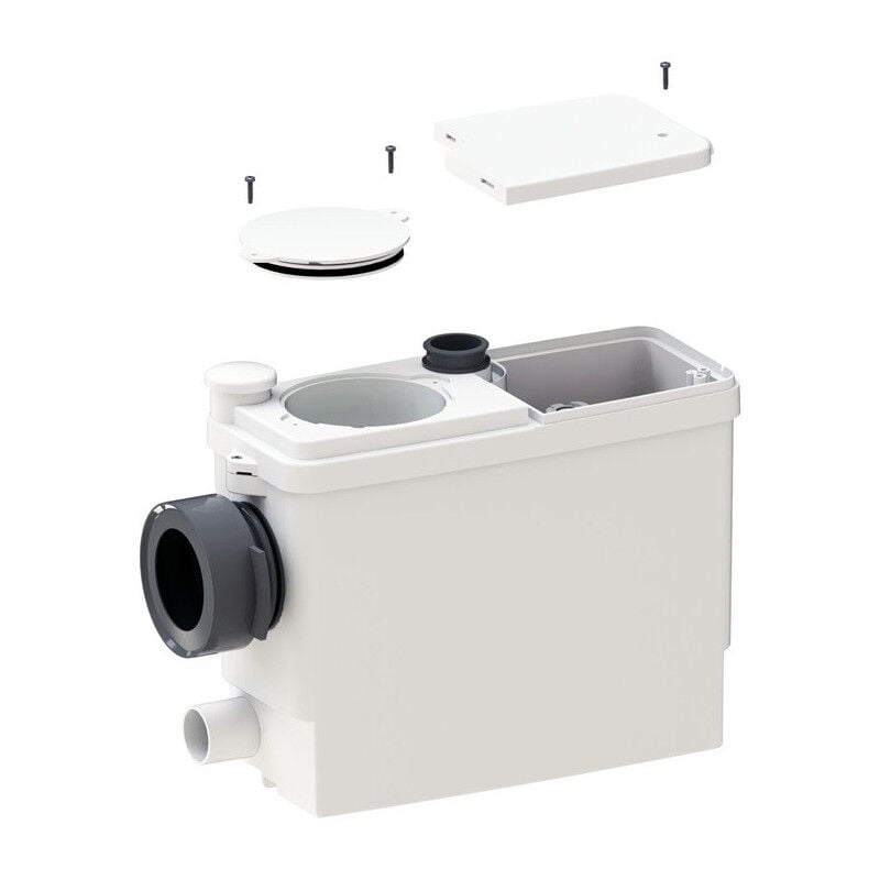 Système de relevage des eaux usées z. Connecticut sur WC.WT.douche.Bidet suspendu - sfa-sanipack pro up.