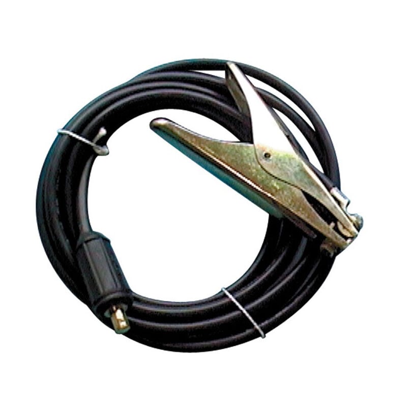 Câble de masse surmoulé 200 A Longueur.5m D-Ø 16 mm² fiche KS 25 caoutchouc