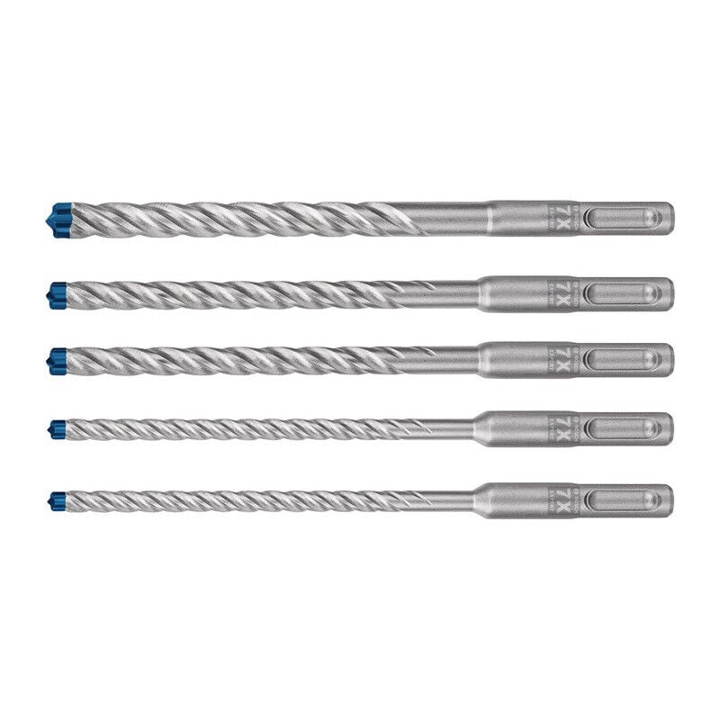 Coffret de 5x forets pour perforateur Expert SDS plus-7X (pour Béton armé, Ø 6-10 mm, Accessoire Marteau burineur)