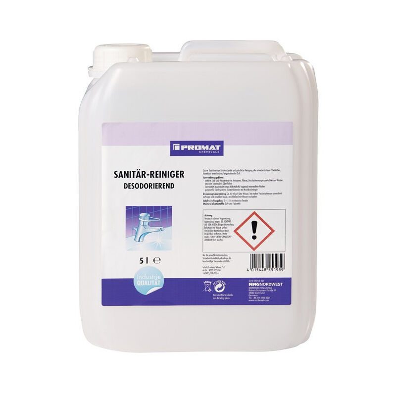 Nettoyant sanitaire 5 l bidon Promat chemicals
