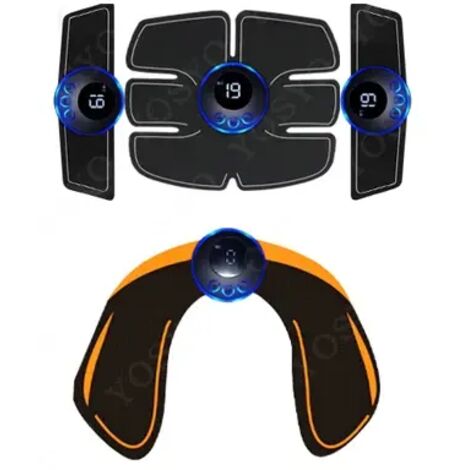 Nouvel appareil de stimulation musculaire EMS rechargeable, électrostimulateur TENS, massage thérapeutique pour soulager la douleur, masseur méridien numérique pour tout le corps01231-AquaForge
