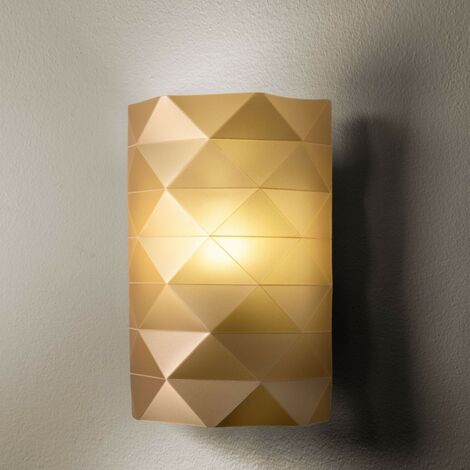 Nouvelle applique dorée Cm. 22 x 11 x 32h