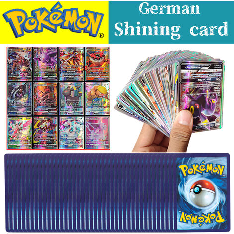 Nouvelle carte Pokemon allemand 100 GX Pikachu jeu bataille cartes Pokémon brillantes enfants jouets pour Halloween cadeau livraison directe