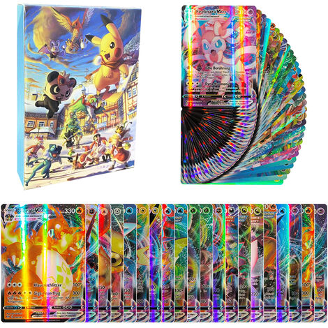 Nouvelle carte Pokemon italien 100 Vmax Pikachu jeu bataille brillant Pokémon cartes enfants jouets pour Halloween cadeau livraison directe