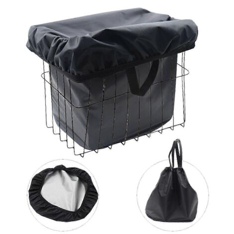 Nouvelle doublure de panier de vélo imperméable améliorée - Housse de pluie imperméable compatible avec la plupart des paniers de vélo-AquaForge