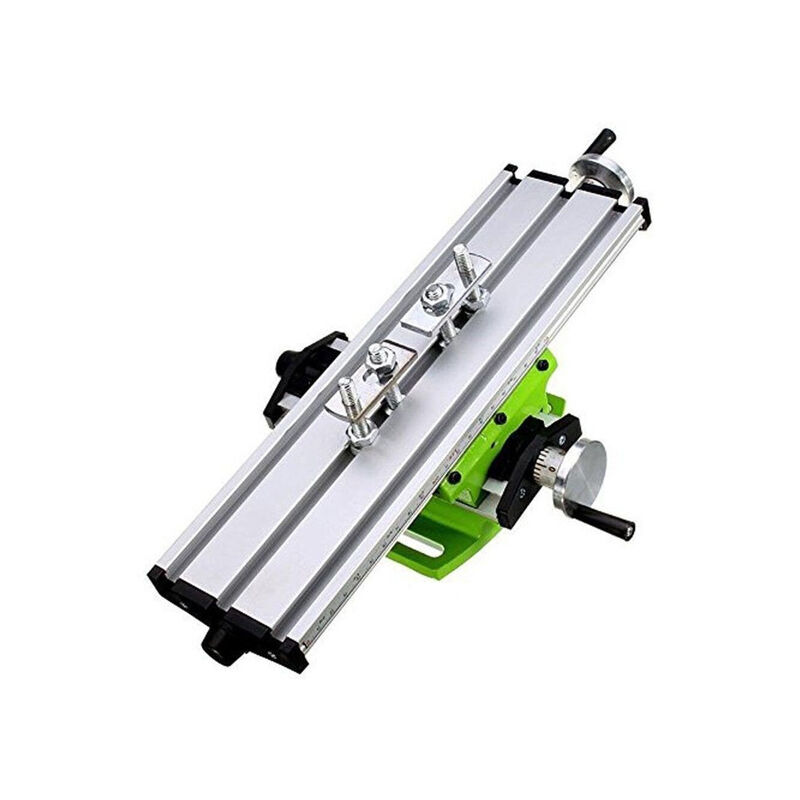 Sunxury - Nouvelle fraiseuse en alliage d'aluminium composé établi croix table coulissante perceuse étau montage (sans foret et moteur) 1 pièces