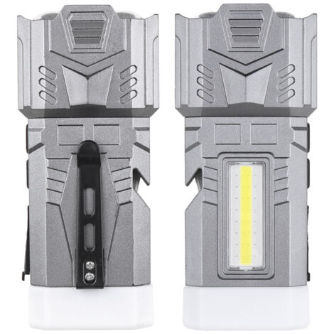 Nouvelle lampe de travail COB+LED, marteau de sécurité multifonction, brise-vitre, aimant arrière, crochet extérieur, lampe de camping