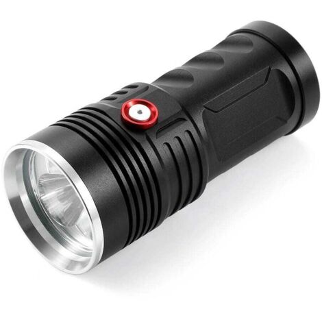 Nouvelle lampe torche alliage d'aluminium : faisceau puissant large, RGB double mode, porte-clés multifonctionnel portable extérieur