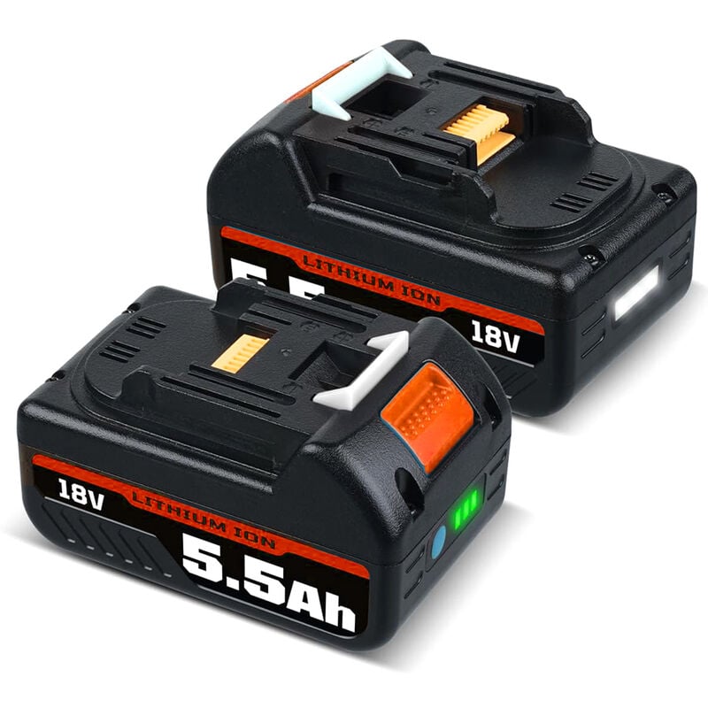 Pdstation - Nouvelle mise à niveau 5.5Ah 18V Li-Ion BL1850B batterie de rechange pour Makita batterie BL1860B BL1840B BL1830B BL1820B BL1815N