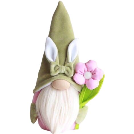 Nouvelle petite poupée décorative de Pâques sans visage, poupée lapin de Pâques