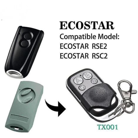 Nouvelle petite télécommande ABCD remplaçant Ecostar RSC2 433 MHz Hormann RSE2 433 MHz Moteur Liftronic 500 700 800