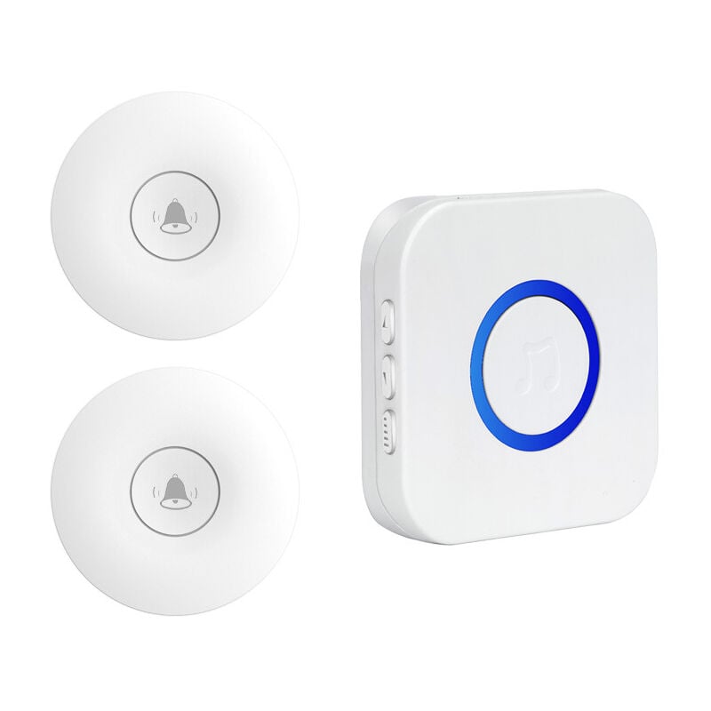 Fei Yu - Nouvelle sonnette sans fil pour la maison auto-génératrice étanche appelant longue distance sans batterie pour les personnes âgées à travers