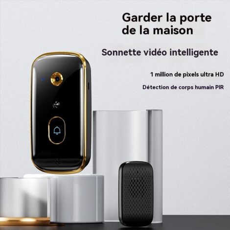 Nouvelle sonnette vidéo intelligente X10, caméra de surveillance pour la maison, interphone vidéo HD, vision nocturne infrarouge et détection de mouvement
