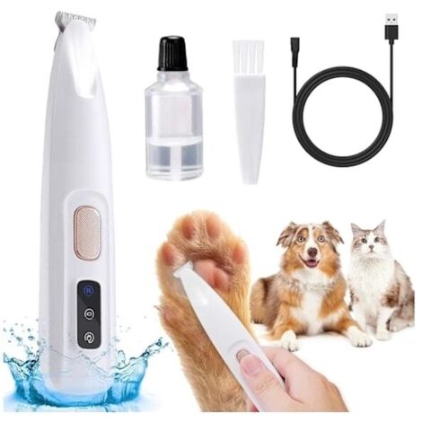 Nouvelle tondeuse pour pattes de chien améliorée (2025) – Silencieuse et efficace, avec lumière LED, taille unique