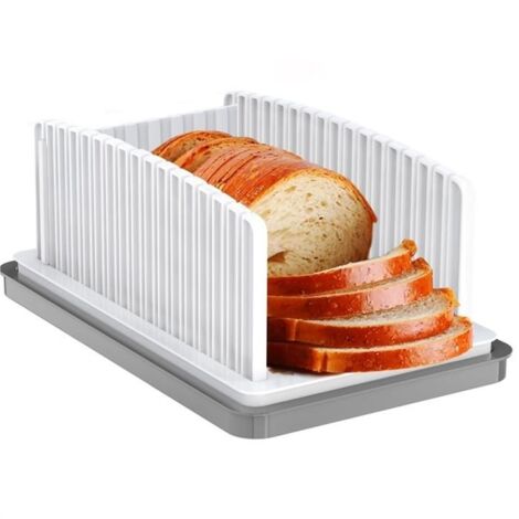 Nouvelle Trancheuse à Pain Améliorée pour Pain Fait Maison, Guide de Tranchage de Pain à Largeur Réglable, Pliable et Compacte 1