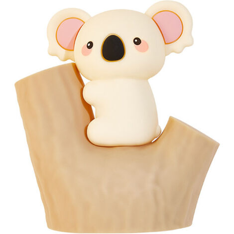 Nouvelle veilleuse koala en silicone tactile USB, fonction minuterie et dégradé de 7 couleurs, lampe de chevet enfantine et cadeau créatif