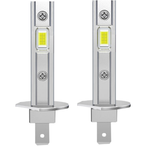 Nouvelles Ampoules Phare LED Auto H1, 1:1 Plug & Play, Puces 3570 CSP, Sans Ventilateur, Installation Sans Modification, Lot de 2