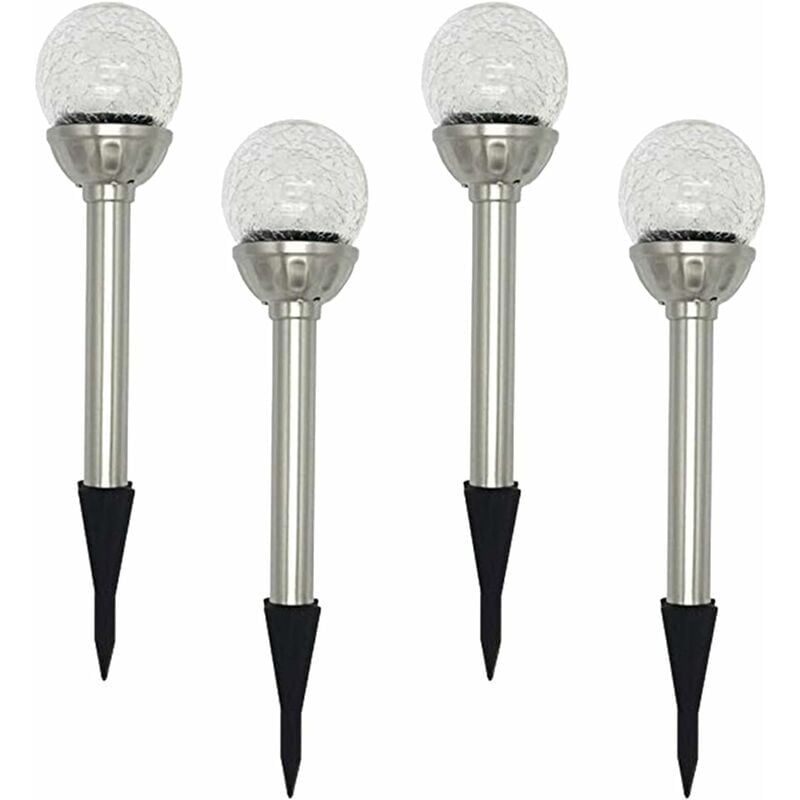 Forehill - Nouvelles lampes solaires Lampes solaires à fissure 4pcs Lampes solaires pour pelouse