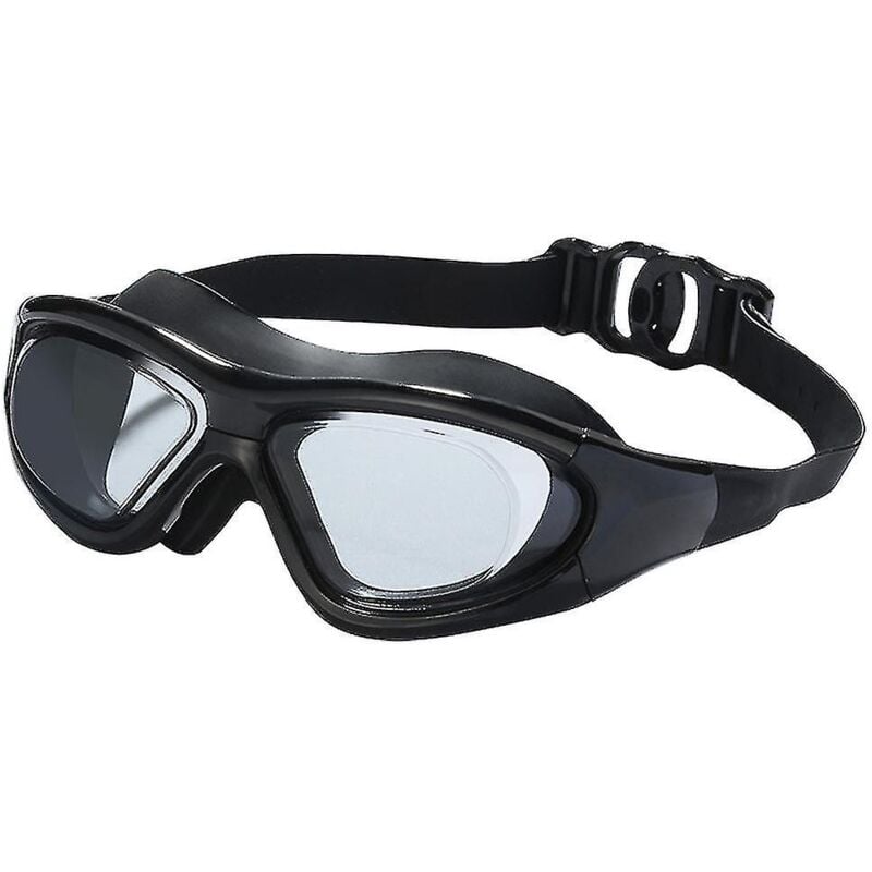 Fei Yu - Nouvelles lunettes de natation 2023 pour hommes et femmes, grand cadre pour adultes, lunettes antibuée à lumière plate haute définition,
