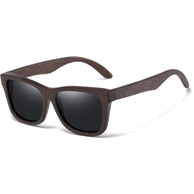 Nouvelles lunettes de soleil rétro en bois pour hommes Lunettes de soleil en bois