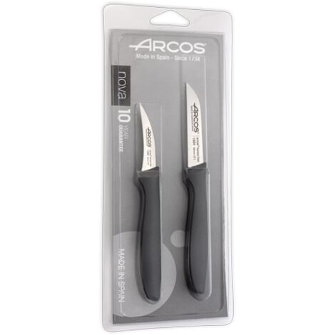 Nova 189000 Nitrum in acciaio inox e mango Polipropilene Mondadores Set di coltelli 2 pezzi blister