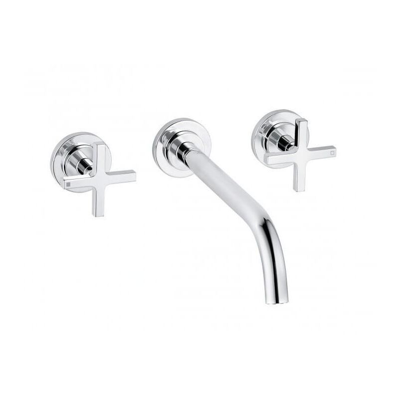 Kludi - Nova Fonte - Mitigeur de lavabo encastré, 3 trous, chrome 201460520