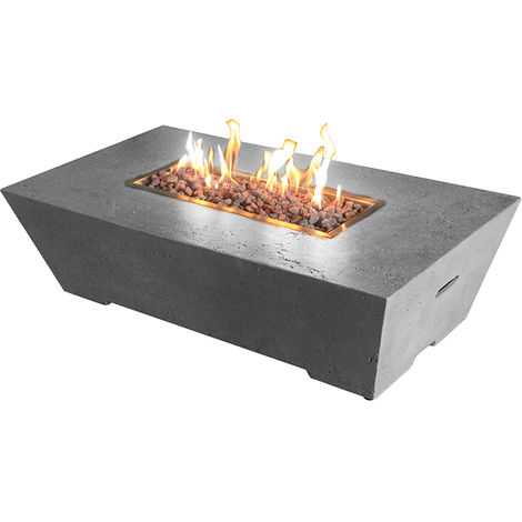 Nova Gladstone Rectangular Outdoor Garden Patio Gas Fire Pit