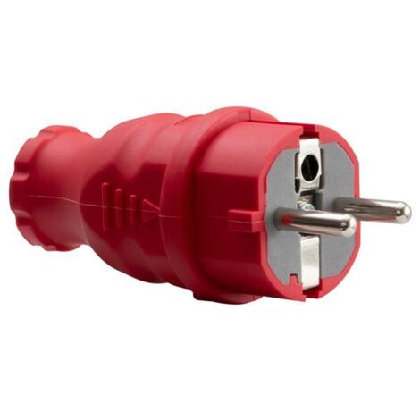 NOVA Gummistecker 230V 16A IP44 rot