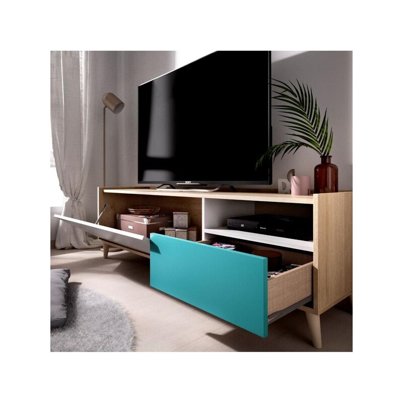 

Dekit - Nova Mueble Bajo TV 1 Cajón y 1 Puerta