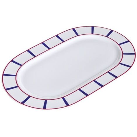 NOVA STYL - BASQUE BLEU PLAT OVALE 36CM