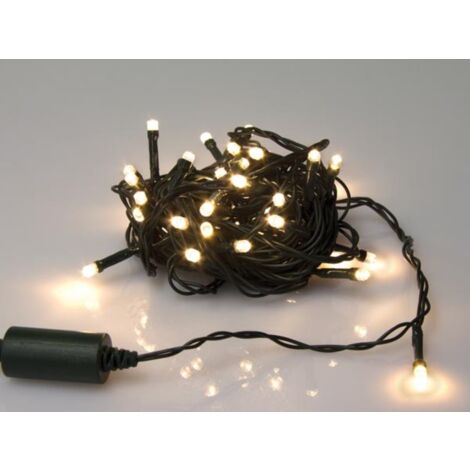 Novalight led - 6 m - 40 Lampen white warm - grünes Kabel