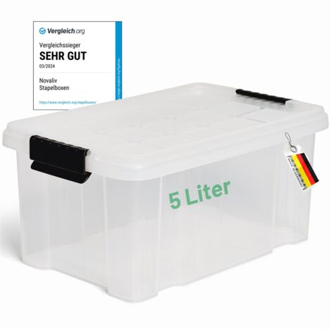 Novaliv Aufbewahrungsbox  1x Aufbewahrungsbox, 1x Deckel