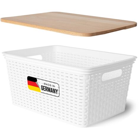 Novaliv Aufbewahrungsbox  1x Aufbewahrungsbox, 1x Holzdeckel
