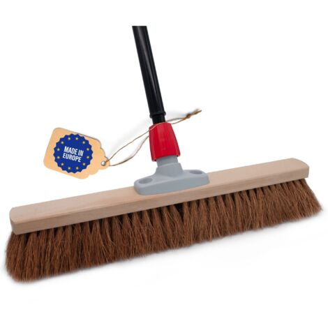 Novaliv Staubbesen  Besenkopf mit Stiel 1x Besen mit Stiel Braun
