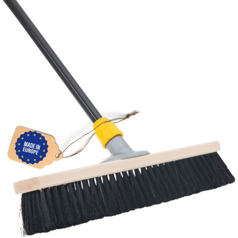 Novaliv Staubbesen  Besenkopf mit Stiel 1x Besen mit Stiel Schwarz